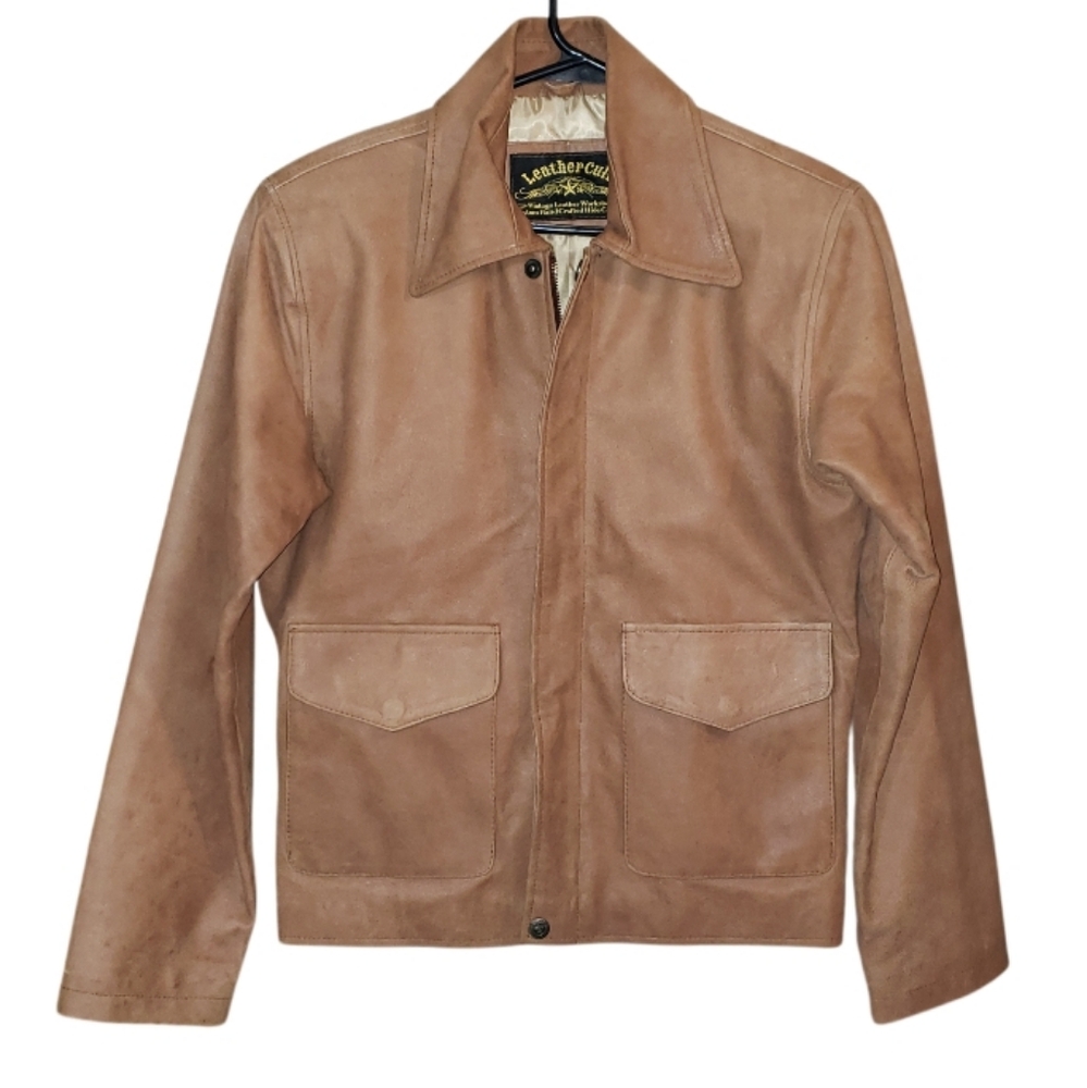 Leather Cult Suede Leather Full Zip Jacket